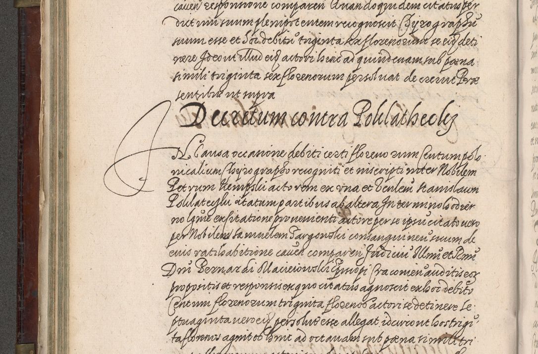 Zdjęcie nr 171 dla obiektu archiwalnego: Acta actorum, obligationum, inscriptionum, institutionum, erectionum, decretorum et generis eiusdem aliorum factorum et gestorum coram R. D. Bernardo Maciejowski, episcopo Cracoviensi per annnos 1603 - 1606 mensem Septembrem inclusive acticatorum.