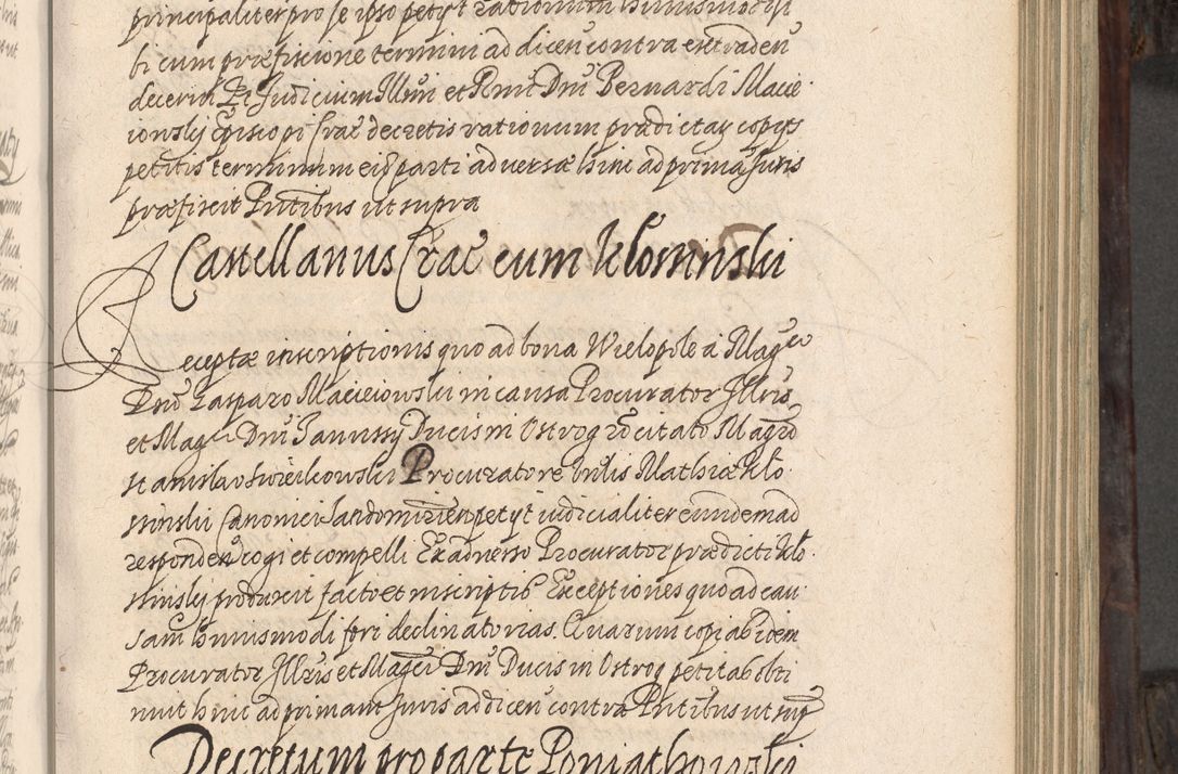 Zdjęcie nr 170 dla obiektu archiwalnego: Acta actorum, obligationum, inscriptionum, institutionum, erectionum, decretorum et generis eiusdem aliorum factorum et gestorum coram R. D. Bernardo Maciejowski, episcopo Cracoviensi per annnos 1603 - 1606 mensem Septembrem inclusive acticatorum.