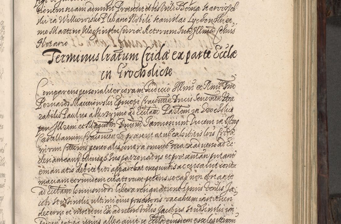 Zdjęcie nr 168 dla obiektu archiwalnego: Acta actorum, obligationum, inscriptionum, institutionum, erectionum, decretorum et generis eiusdem aliorum factorum et gestorum coram R. D. Bernardo Maciejowski, episcopo Cracoviensi per annnos 1603 - 1606 mensem Septembrem inclusive acticatorum.