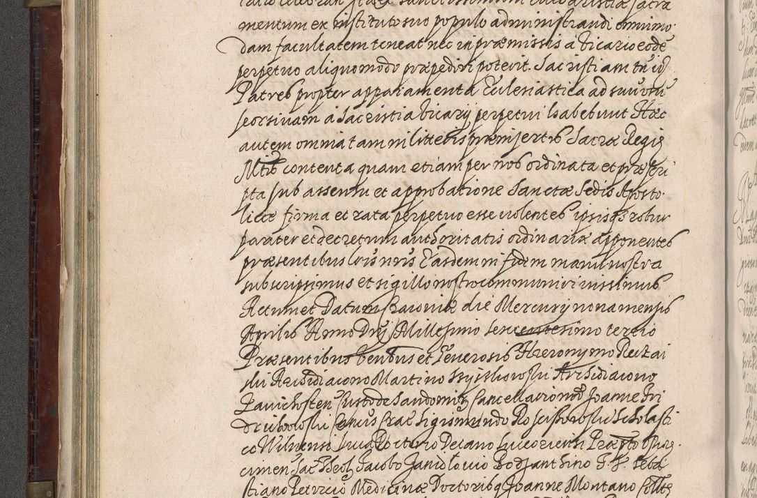 Zdjęcie nr 141 dla obiektu archiwalnego: Acta actorum, obligationum, inscriptionum, institutionum, erectionum, decretorum et generis eiusdem aliorum factorum et gestorum coram R. D. Bernardo Maciejowski, episcopo Cracoviensi per annnos 1603 - 1606 mensem Septembrem inclusive acticatorum.