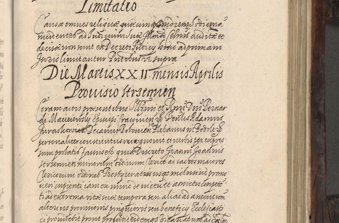 Zdjęcie nr 118 dla obiektu archiwalnego: Acta actorum, obligationum, inscriptionum, institutionum, erectionum, decretorum et generis eiusdem aliorum factorum et gestorum coram R. D. Bernardo Maciejowski, episcopo Cracoviensi per annnos 1603 - 1606 mensem Septembrem inclusive acticatorum.