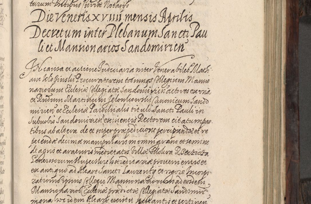 Zdjęcie nr 114 dla obiektu archiwalnego: Acta actorum, obligationum, inscriptionum, institutionum, erectionum, decretorum et generis eiusdem aliorum factorum et gestorum coram R. D. Bernardo Maciejowski, episcopo Cracoviensi per annnos 1603 - 1606 mensem Septembrem inclusive acticatorum.