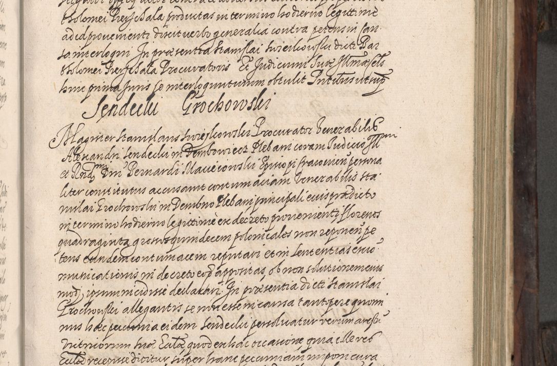 Zdjęcie nr 102 dla obiektu archiwalnego: Acta actorum, obligationum, inscriptionum, institutionum, erectionum, decretorum et generis eiusdem aliorum factorum et gestorum coram R. D. Bernardo Maciejowski, episcopo Cracoviensi per annnos 1603 - 1606 mensem Septembrem inclusive acticatorum.