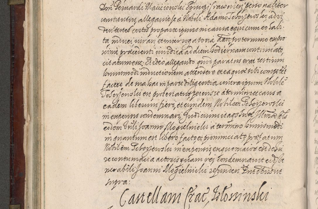 Zdjęcie nr 99 dla obiektu archiwalnego: Acta actorum, obligationum, inscriptionum, institutionum, erectionum, decretorum et generis eiusdem aliorum factorum et gestorum coram R. D. Bernardo Maciejowski, episcopo Cracoviensi per annnos 1603 - 1606 mensem Septembrem inclusive acticatorum.