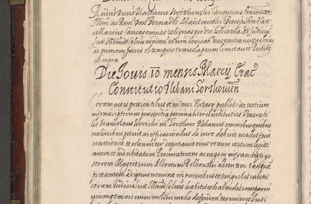 Zdjęcie nr 93 dla obiektu archiwalnego: Acta actorum, obligationum, inscriptionum, institutionum, erectionum, decretorum et generis eiusdem aliorum factorum et gestorum coram R. D. Bernardo Maciejowski, episcopo Cracoviensi per annnos 1603 - 1606 mensem Septembrem inclusive acticatorum.
