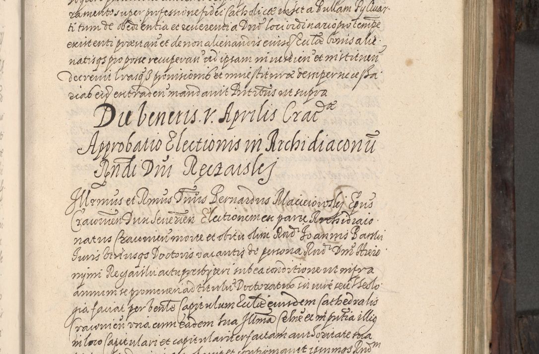 Zdjęcie nr 82 dla obiektu archiwalnego: Acta actorum, obligationum, inscriptionum, institutionum, erectionum, decretorum et generis eiusdem aliorum factorum et gestorum coram R. D. Bernardo Maciejowski, episcopo Cracoviensi per annnos 1603 - 1606 mensem Septembrem inclusive acticatorum.