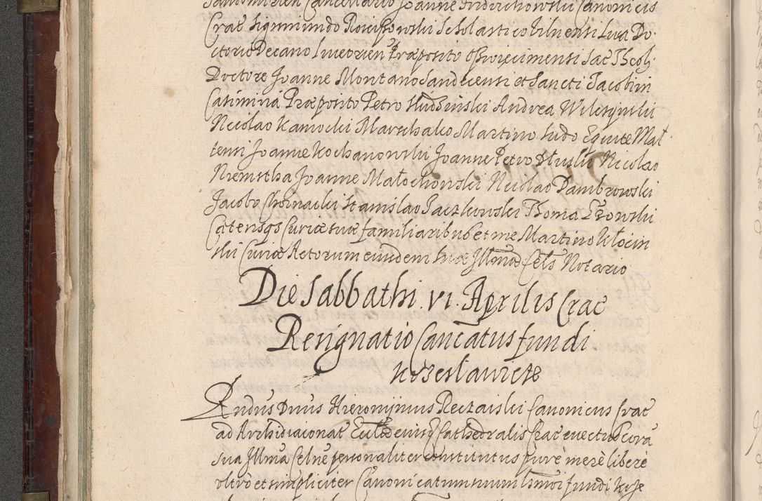 Zdjęcie nr 83 dla obiektu archiwalnego: Acta actorum, obligationum, inscriptionum, institutionum, erectionum, decretorum et generis eiusdem aliorum factorum et gestorum coram R. D. Bernardo Maciejowski, episcopo Cracoviensi per annnos 1603 - 1606 mensem Septembrem inclusive acticatorum.