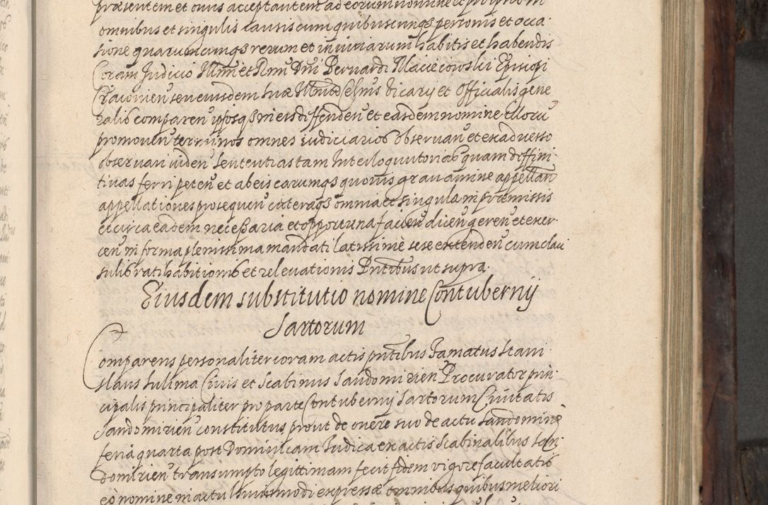 Zdjęcie nr 76 dla obiektu archiwalnego: Acta actorum, obligationum, inscriptionum, institutionum, erectionum, decretorum et generis eiusdem aliorum factorum et gestorum coram R. D. Bernardo Maciejowski, episcopo Cracoviensi per annnos 1603 - 1606 mensem Septembrem inclusive acticatorum.