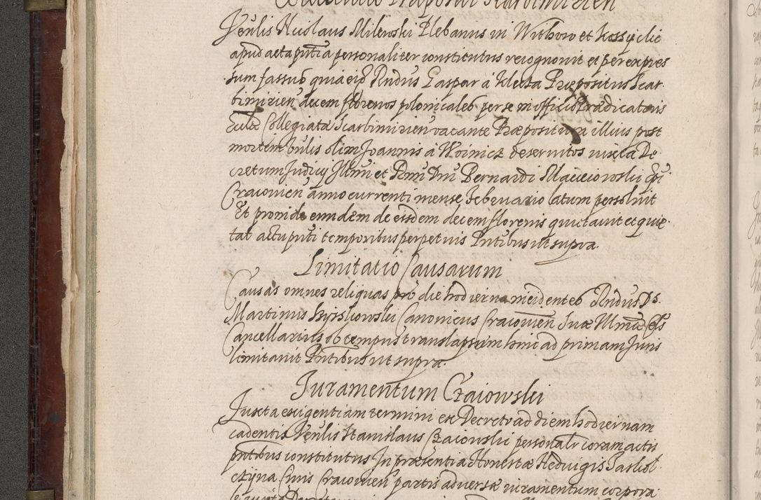 Zdjęcie nr 53 dla obiektu archiwalnego: Acta actorum, obligationum, inscriptionum, institutionum, erectionum, decretorum et generis eiusdem aliorum factorum et gestorum coram R. D. Bernardo Maciejowski, episcopo Cracoviensi per annnos 1603 - 1606 mensem Septembrem inclusive acticatorum.