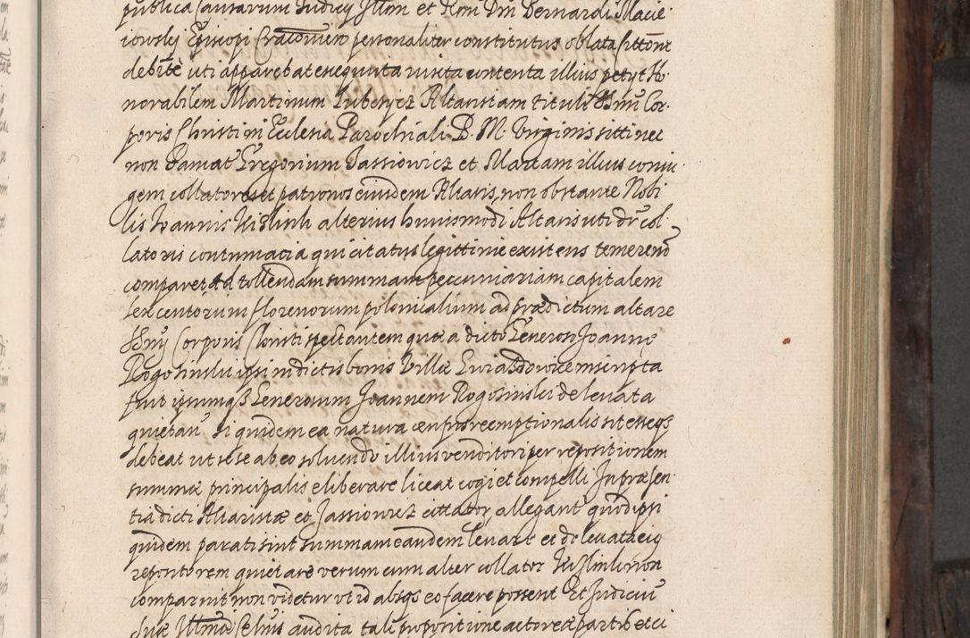 Zdjęcie nr 36 dla obiektu archiwalnego: Acta actorum, obligationum, inscriptionum, institutionum, erectionum, decretorum et generis eiusdem aliorum factorum et gestorum coram R. D. Bernardo Maciejowski, episcopo Cracoviensi per annnos 1603 - 1606 mensem Septembrem inclusive acticatorum.