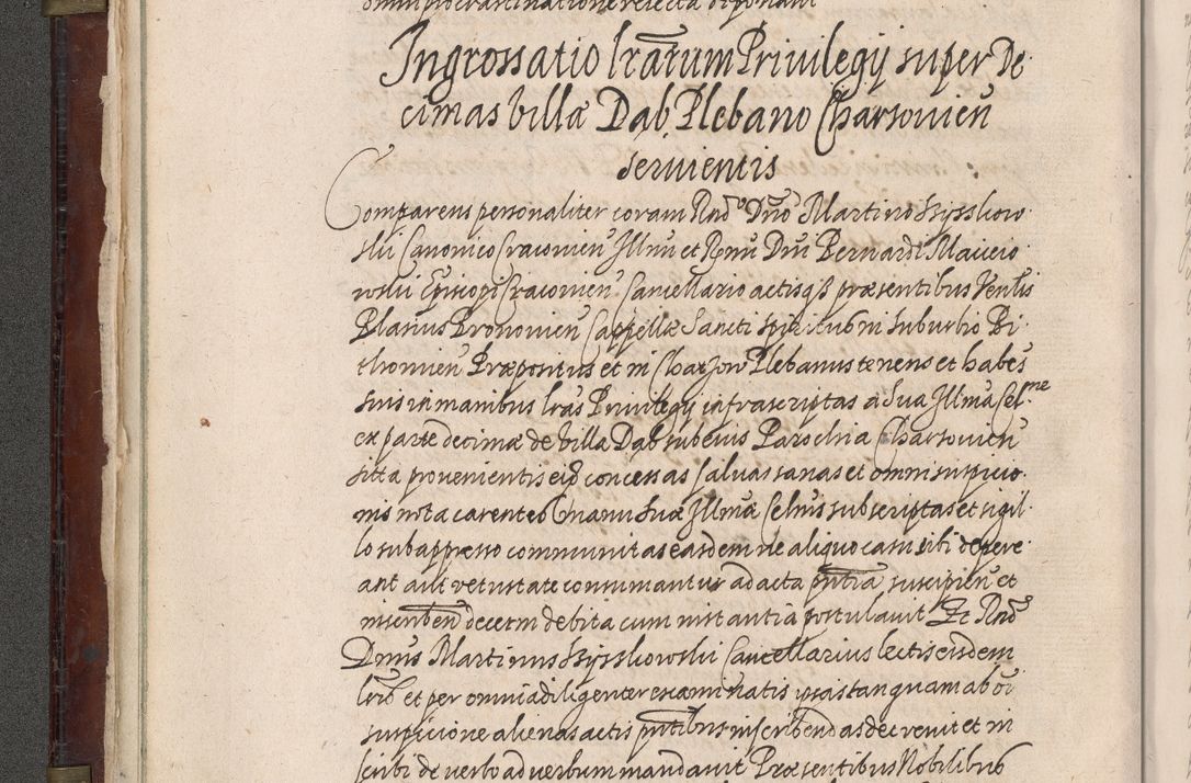 Zdjęcie nr 37 dla obiektu archiwalnego: Acta actorum, obligationum, inscriptionum, institutionum, erectionum, decretorum et generis eiusdem aliorum factorum et gestorum coram R. D. Bernardo Maciejowski, episcopo Cracoviensi per annnos 1603 - 1606 mensem Septembrem inclusive acticatorum.