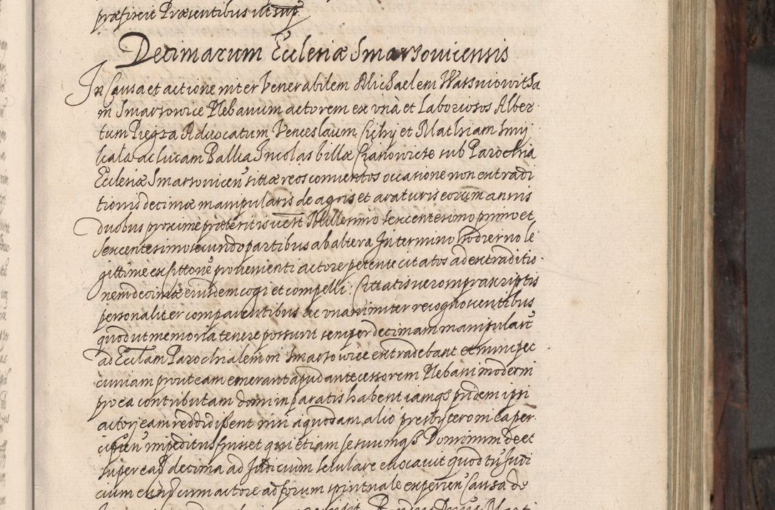 Zdjęcie nr 30 dla obiektu archiwalnego: Acta actorum, obligationum, inscriptionum, institutionum, erectionum, decretorum et generis eiusdem aliorum factorum et gestorum coram R. D. Bernardo Maciejowski, episcopo Cracoviensi per annnos 1603 - 1606 mensem Septembrem inclusive acticatorum.