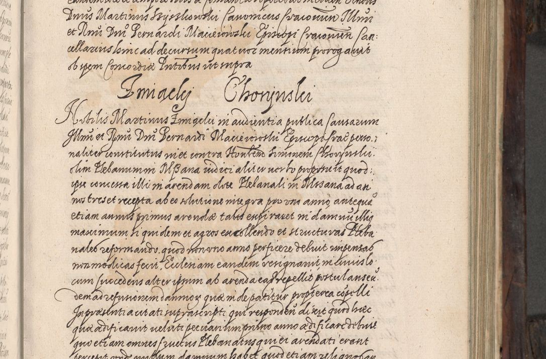 Zdjęcie nr 26 dla obiektu archiwalnego: Acta actorum, obligationum, inscriptionum, institutionum, erectionum, decretorum et generis eiusdem aliorum factorum et gestorum coram R. D. Bernardo Maciejowski, episcopo Cracoviensi per annnos 1603 - 1606 mensem Septembrem inclusive acticatorum.
