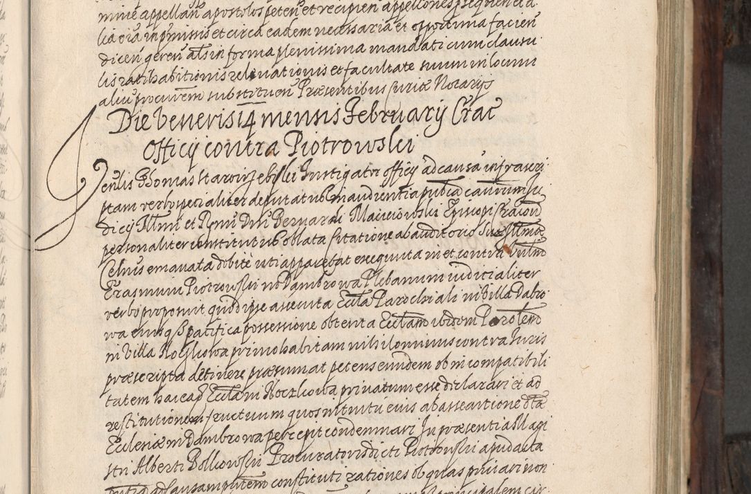 Zdjęcie nr 16 dla obiektu archiwalnego: Acta actorum, obligationum, inscriptionum, institutionum, erectionum, decretorum et generis eiusdem aliorum factorum et gestorum coram R. D. Bernardo Maciejowski, episcopo Cracoviensi per annnos 1603 - 1606 mensem Septembrem inclusive acticatorum.