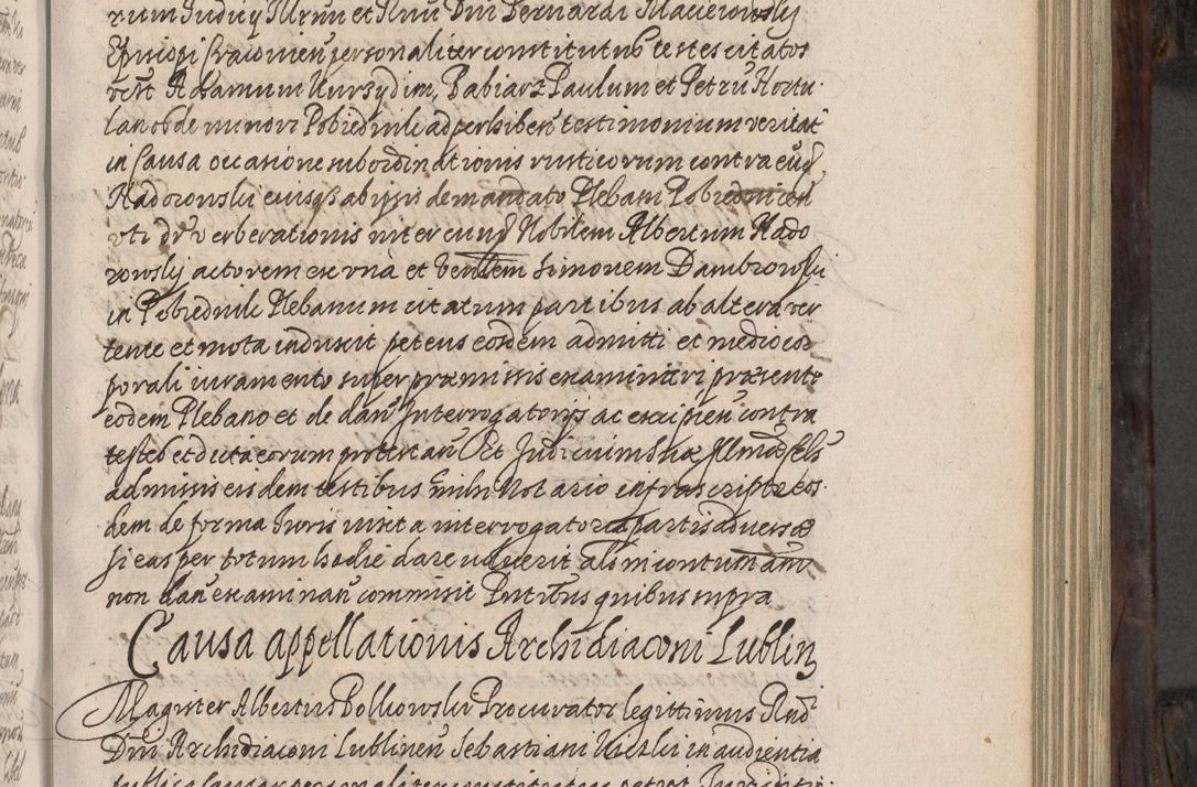 Zdjęcie nr 206 dla obiektu archiwalnego: Acta actorum, obligationum, inscriptionum, institutionum, erectionum, decretorum et generis eiusdem aliorum factorum et gestorum coram R. D. Bernardo Maciejowski, episcopo Cracoviensi per annnos 1603 - 1606 mensem Septembrem inclusive acticatorum.