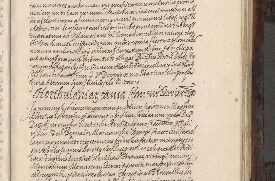 Zdjęcie nr 402 dla obiektu archiwalnego: Acta actorum, obligationum, inscriptionum, institutionum, erectionum, decretorum et generis eiusdem aliorum factorum et gestorum coram R. D. Bernardo Maciejowski, episcopo Cracoviensi per annnos 1603 - 1606 mensem Septembrem inclusive acticatorum.