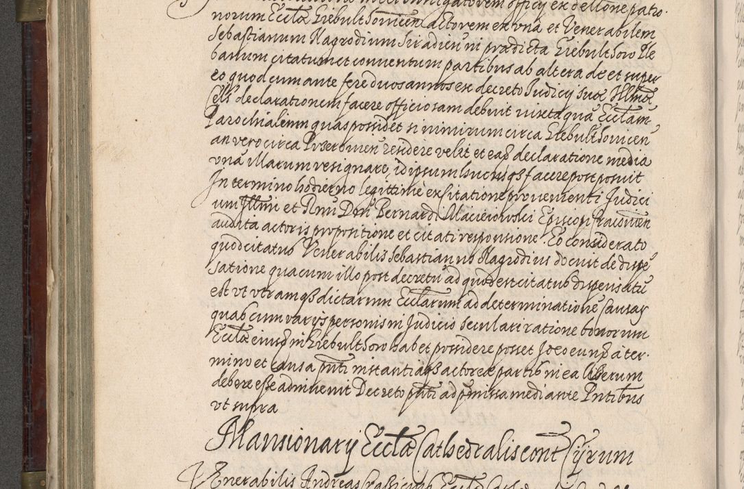 Zdjęcie nr 395 dla obiektu archiwalnego: Acta actorum, obligationum, inscriptionum, institutionum, erectionum, decretorum et generis eiusdem aliorum factorum et gestorum coram R. D. Bernardo Maciejowski, episcopo Cracoviensi per annnos 1603 - 1606 mensem Septembrem inclusive acticatorum.