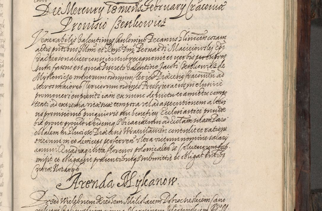 Zdjęcie nr 388 dla obiektu archiwalnego: Acta actorum, obligationum, inscriptionum, institutionum, erectionum, decretorum et generis eiusdem aliorum factorum et gestorum coram R. D. Bernardo Maciejowski, episcopo Cracoviensi per annnos 1603 - 1606 mensem Septembrem inclusive acticatorum.