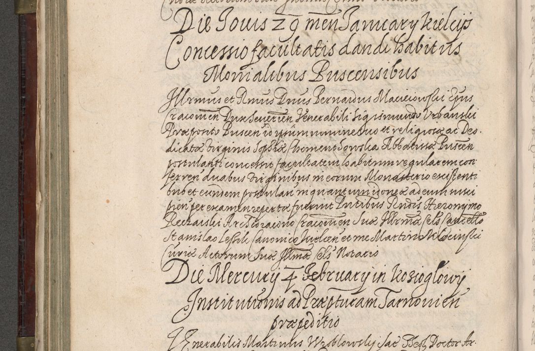 Zdjęcie nr 385 dla obiektu archiwalnego: Acta actorum, obligationum, inscriptionum, institutionum, erectionum, decretorum et generis eiusdem aliorum factorum et gestorum coram R. D. Bernardo Maciejowski, episcopo Cracoviensi per annnos 1603 - 1606 mensem Septembrem inclusive acticatorum.