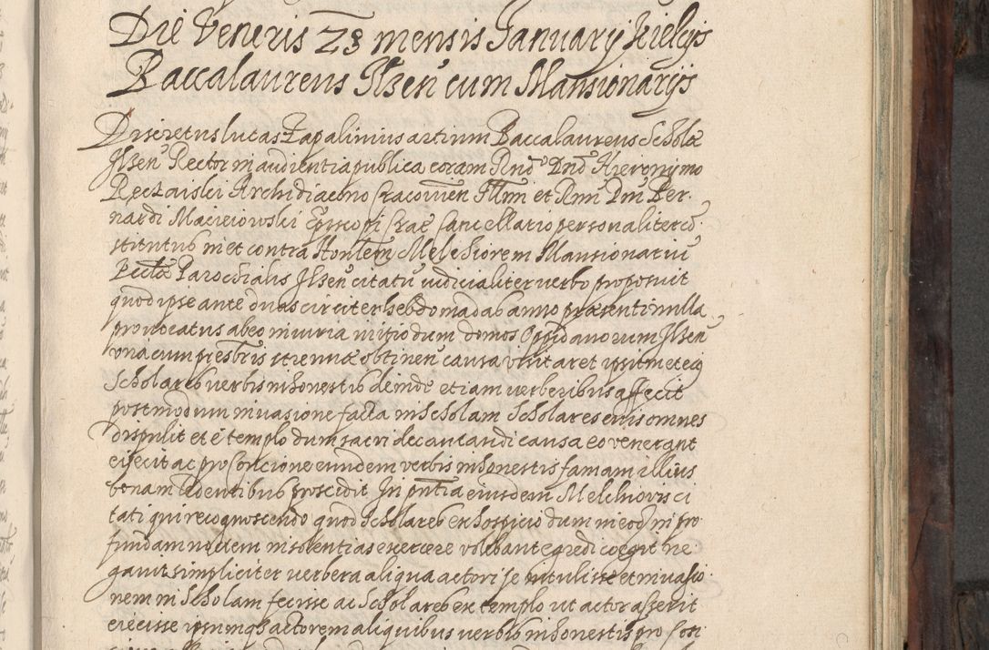 Zdjęcie nr 382 dla obiektu archiwalnego: Acta actorum, obligationum, inscriptionum, institutionum, erectionum, decretorum et generis eiusdem aliorum factorum et gestorum coram R. D. Bernardo Maciejowski, episcopo Cracoviensi per annnos 1603 - 1606 mensem Septembrem inclusive acticatorum.