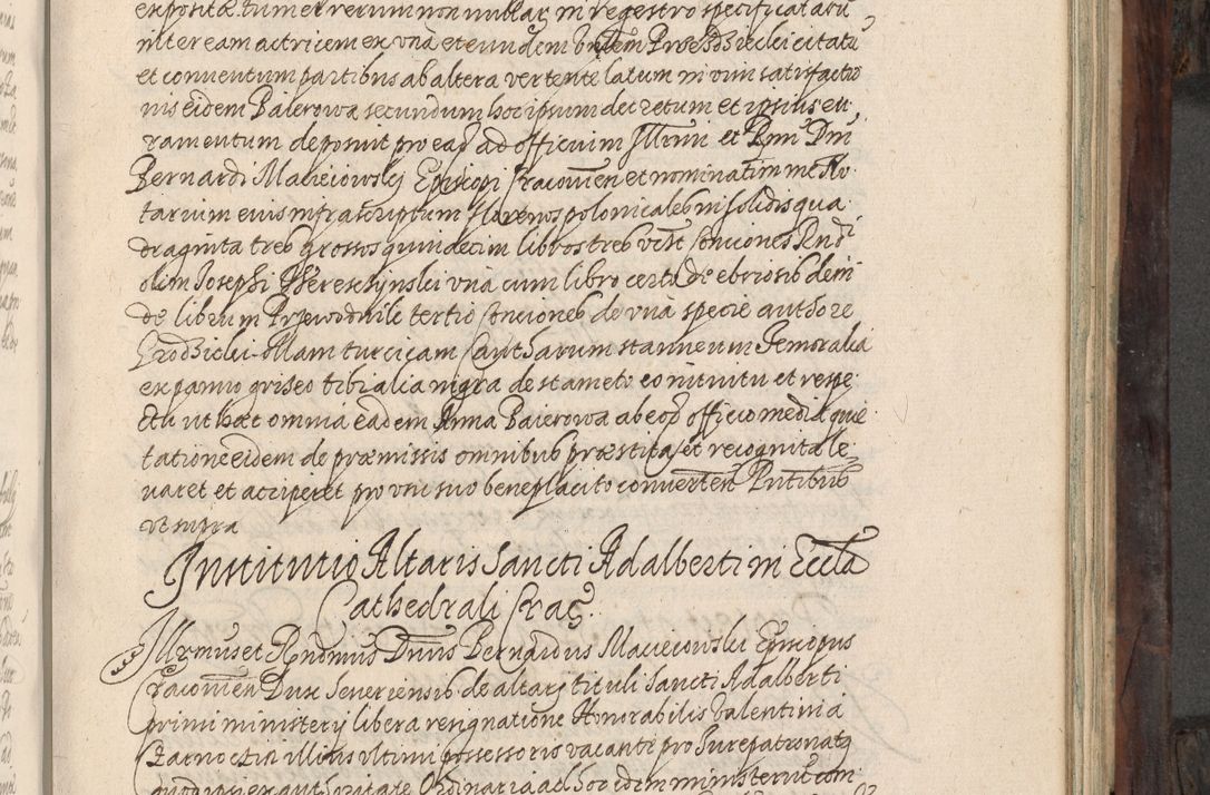 Zdjęcie nr 374 dla obiektu archiwalnego: Acta actorum, obligationum, inscriptionum, institutionum, erectionum, decretorum et generis eiusdem aliorum factorum et gestorum coram R. D. Bernardo Maciejowski, episcopo Cracoviensi per annnos 1603 - 1606 mensem Septembrem inclusive acticatorum.