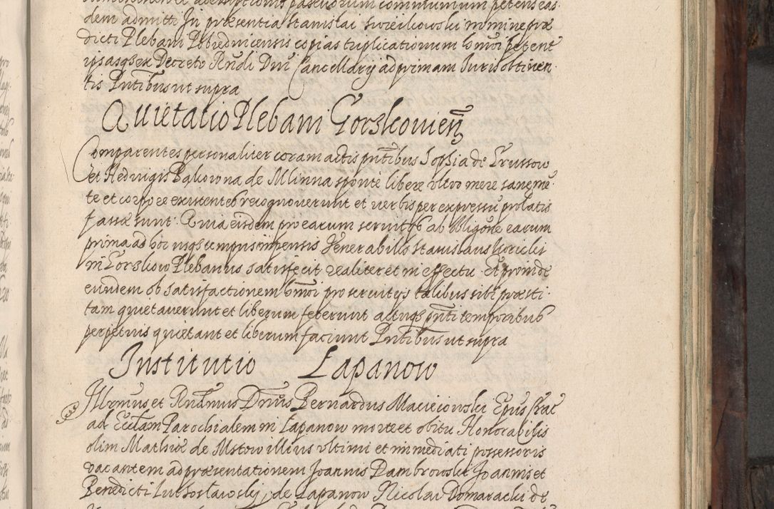 Zdjęcie nr 372 dla obiektu archiwalnego: Acta actorum, obligationum, inscriptionum, institutionum, erectionum, decretorum et generis eiusdem aliorum factorum et gestorum coram R. D. Bernardo Maciejowski, episcopo Cracoviensi per annnos 1603 - 1606 mensem Septembrem inclusive acticatorum.
