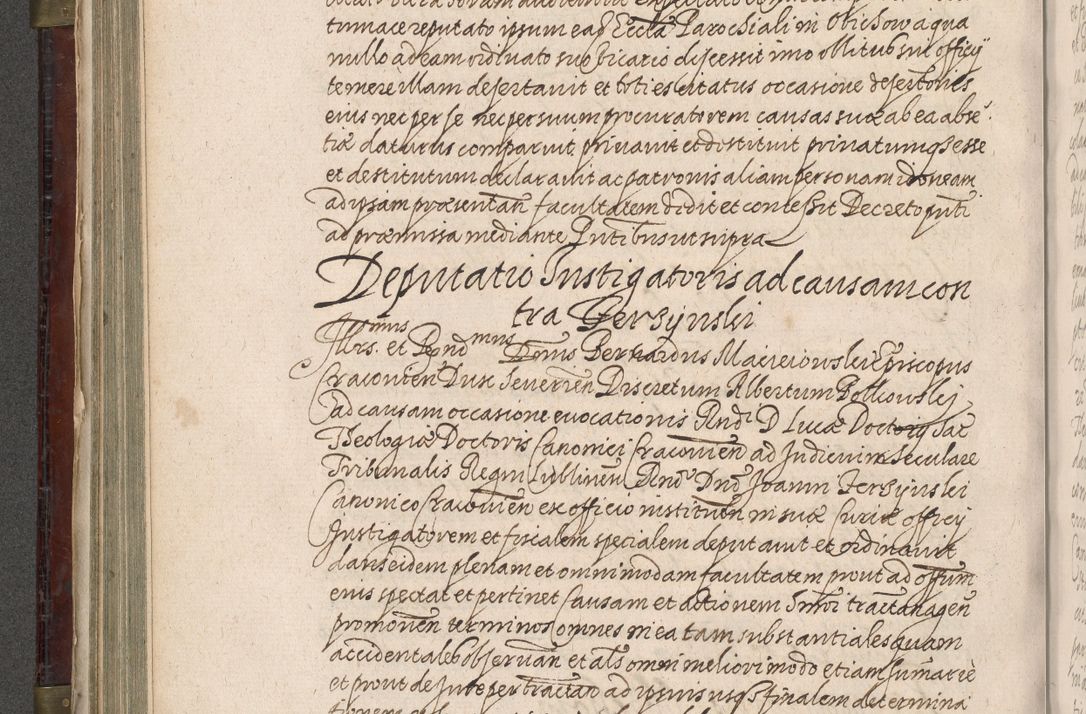 Zdjęcie nr 365 dla obiektu archiwalnego: Acta actorum, obligationum, inscriptionum, institutionum, erectionum, decretorum et generis eiusdem aliorum factorum et gestorum coram R. D. Bernardo Maciejowski, episcopo Cracoviensi per annnos 1603 - 1606 mensem Septembrem inclusive acticatorum.