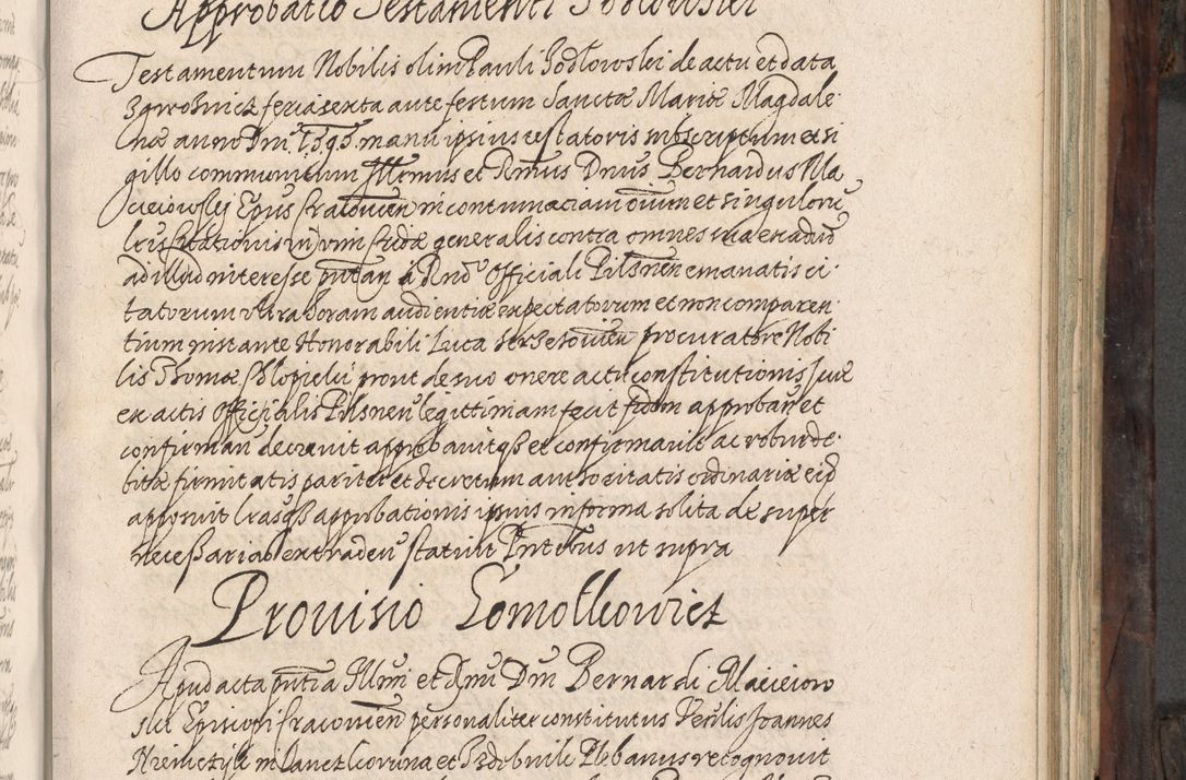 Zdjęcie nr 356 dla obiektu archiwalnego: Acta actorum, obligationum, inscriptionum, institutionum, erectionum, decretorum et generis eiusdem aliorum factorum et gestorum coram R. D. Bernardo Maciejowski, episcopo Cracoviensi per annnos 1603 - 1606 mensem Septembrem inclusive acticatorum.