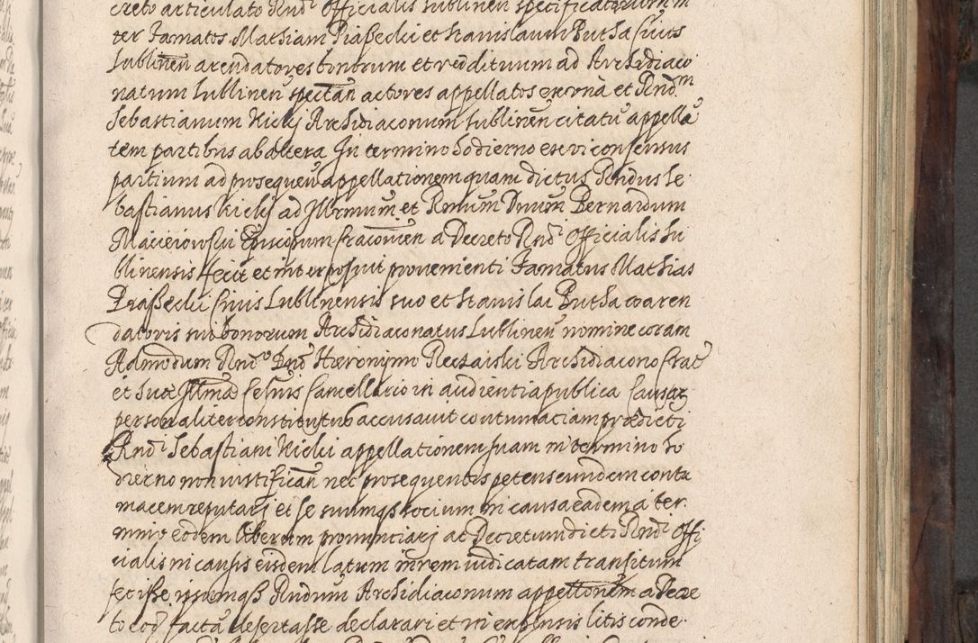 Zdjęcie nr 354 dla obiektu archiwalnego: Acta actorum, obligationum, inscriptionum, institutionum, erectionum, decretorum et generis eiusdem aliorum factorum et gestorum coram R. D. Bernardo Maciejowski, episcopo Cracoviensi per annnos 1603 - 1606 mensem Septembrem inclusive acticatorum.