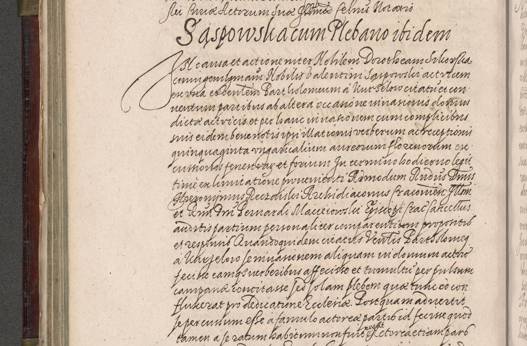 Zdjęcie nr 329 dla obiektu archiwalnego: Acta actorum, obligationum, inscriptionum, institutionum, erectionum, decretorum et generis eiusdem aliorum factorum et gestorum coram R. D. Bernardo Maciejowski, episcopo Cracoviensi per annnos 1603 - 1606 mensem Septembrem inclusive acticatorum.