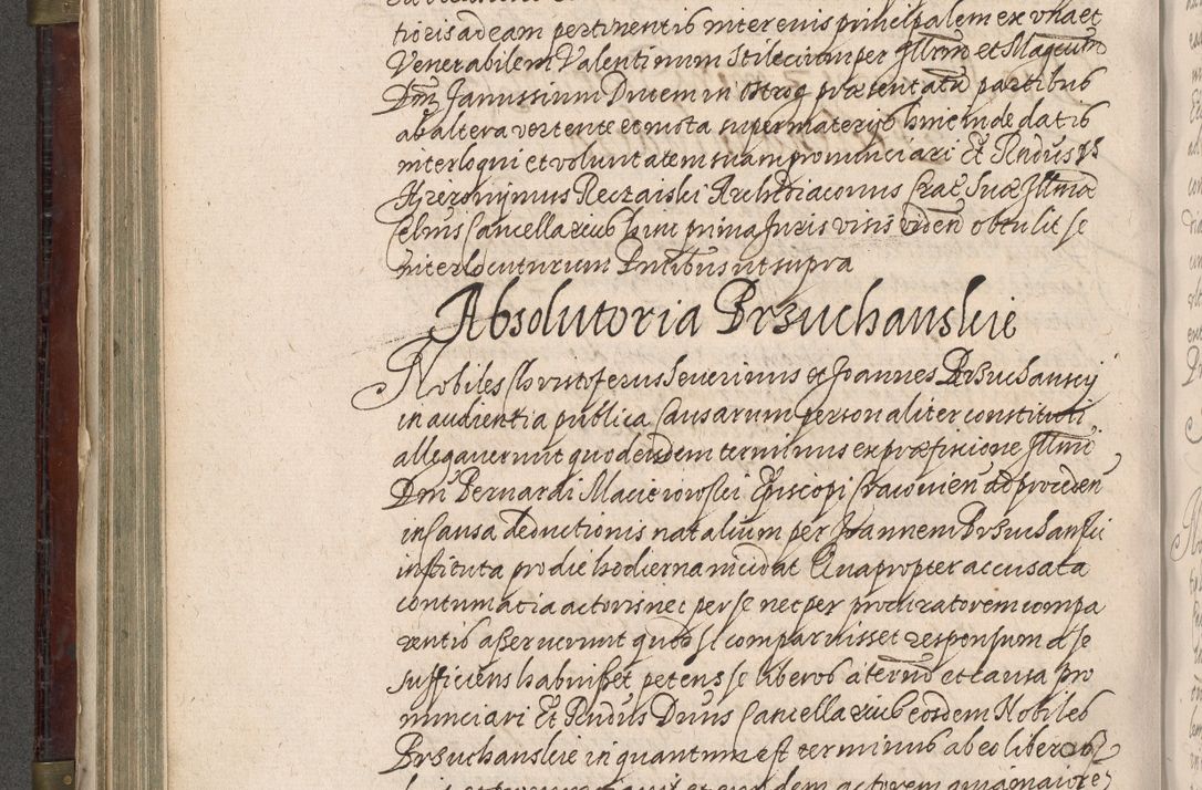 Zdjęcie nr 325 dla obiektu archiwalnego: Acta actorum, obligationum, inscriptionum, institutionum, erectionum, decretorum et generis eiusdem aliorum factorum et gestorum coram R. D. Bernardo Maciejowski, episcopo Cracoviensi per annnos 1603 - 1606 mensem Septembrem inclusive acticatorum.