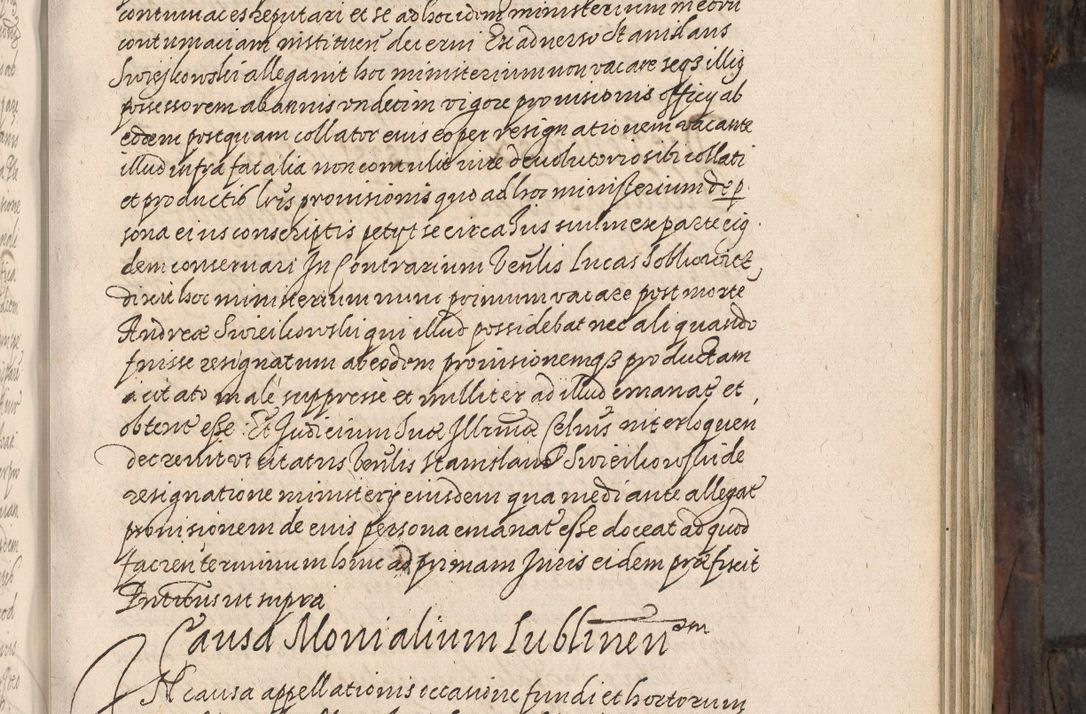 Zdjęcie nr 296 dla obiektu archiwalnego: Acta actorum, obligationum, inscriptionum, institutionum, erectionum, decretorum et generis eiusdem aliorum factorum et gestorum coram R. D. Bernardo Maciejowski, episcopo Cracoviensi per annnos 1603 - 1606 mensem Septembrem inclusive acticatorum.