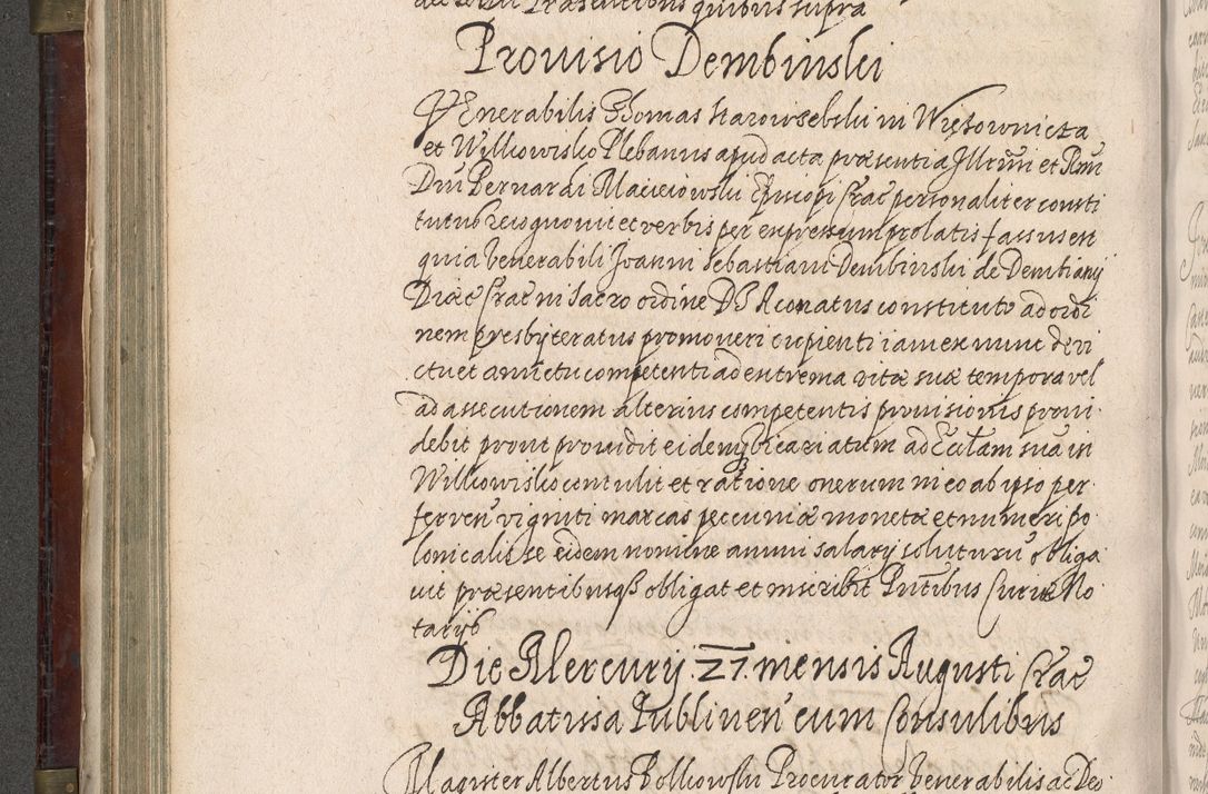 Zdjęcie nr 289 dla obiektu archiwalnego: Acta actorum, obligationum, inscriptionum, institutionum, erectionum, decretorum et generis eiusdem aliorum factorum et gestorum coram R. D. Bernardo Maciejowski, episcopo Cracoviensi per annnos 1603 - 1606 mensem Septembrem inclusive acticatorum.