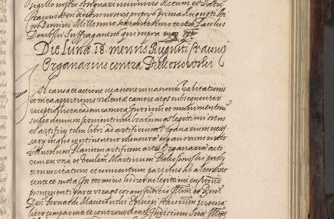 Zdjęcie nr 284 dla obiektu archiwalnego: Acta actorum, obligationum, inscriptionum, institutionum, erectionum, decretorum et generis eiusdem aliorum factorum et gestorum coram R. D. Bernardo Maciejowski, episcopo Cracoviensi per annnos 1603 - 1606 mensem Septembrem inclusive acticatorum.
