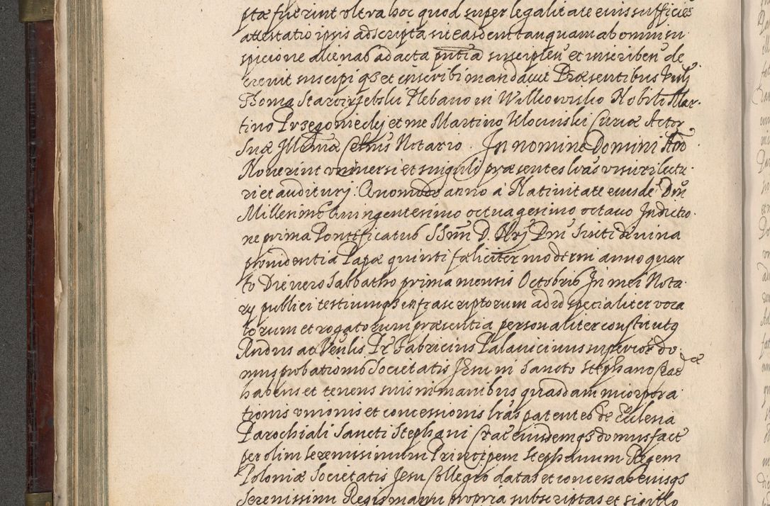 Zdjęcie nr 281 dla obiektu archiwalnego: Acta actorum, obligationum, inscriptionum, institutionum, erectionum, decretorum et generis eiusdem aliorum factorum et gestorum coram R. D. Bernardo Maciejowski, episcopo Cracoviensi per annnos 1603 - 1606 mensem Septembrem inclusive acticatorum.