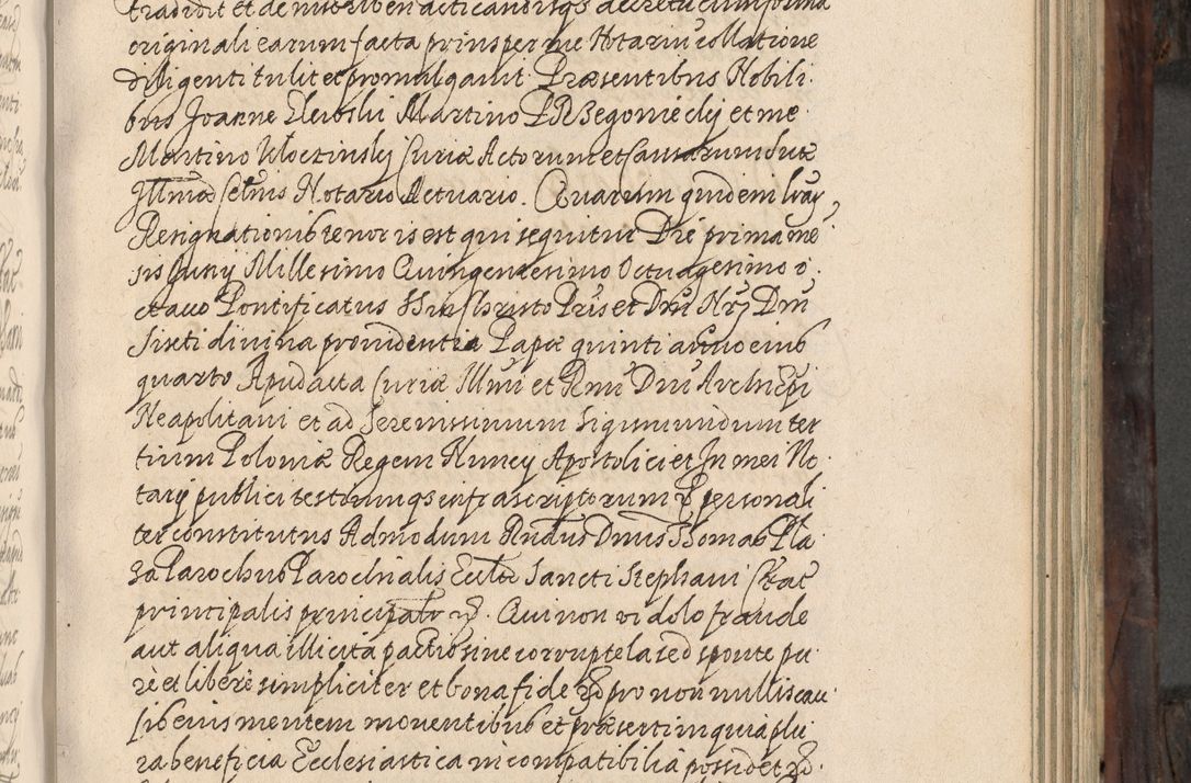 Zdjęcie nr 278 dla obiektu archiwalnego: Acta actorum, obligationum, inscriptionum, institutionum, erectionum, decretorum et generis eiusdem aliorum factorum et gestorum coram R. D. Bernardo Maciejowski, episcopo Cracoviensi per annnos 1603 - 1606 mensem Septembrem inclusive acticatorum.