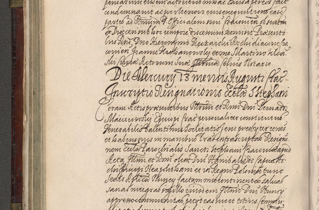 Zdjęcie nr 277 dla obiektu archiwalnego: Acta actorum, obligationum, inscriptionum, institutionum, erectionum, decretorum et generis eiusdem aliorum factorum et gestorum coram R. D. Bernardo Maciejowski, episcopo Cracoviensi per annnos 1603 - 1606 mensem Septembrem inclusive acticatorum.