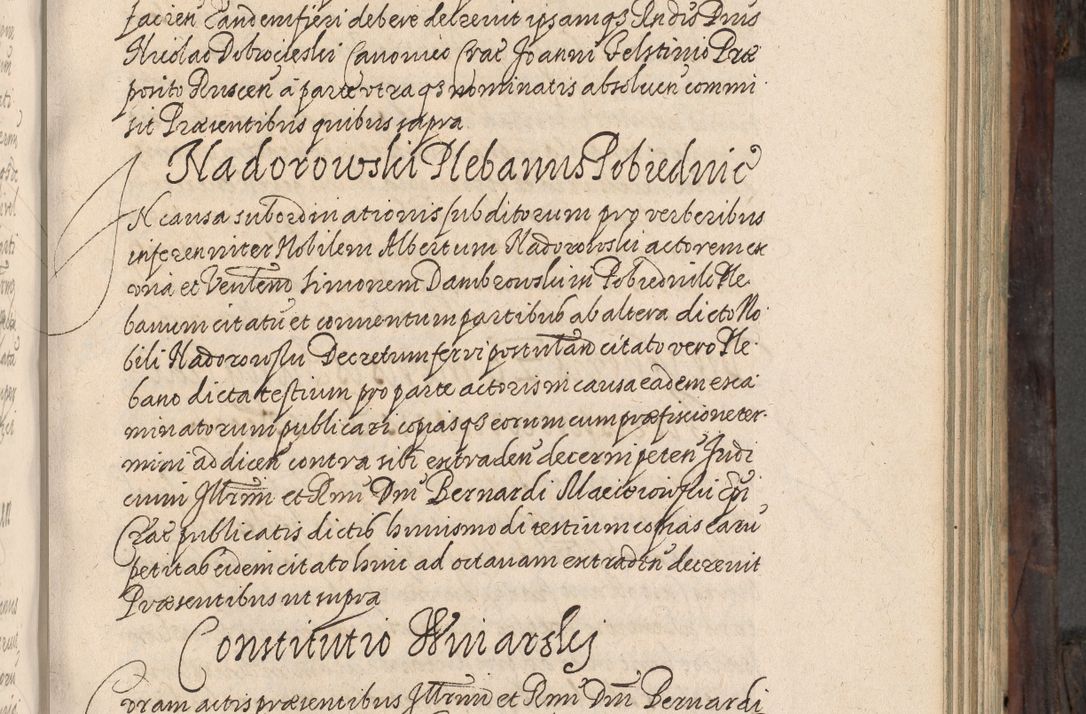 Zdjęcie nr 272 dla obiektu archiwalnego: Acta actorum, obligationum, inscriptionum, institutionum, erectionum, decretorum et generis eiusdem aliorum factorum et gestorum coram R. D. Bernardo Maciejowski, episcopo Cracoviensi per annnos 1603 - 1606 mensem Septembrem inclusive acticatorum.