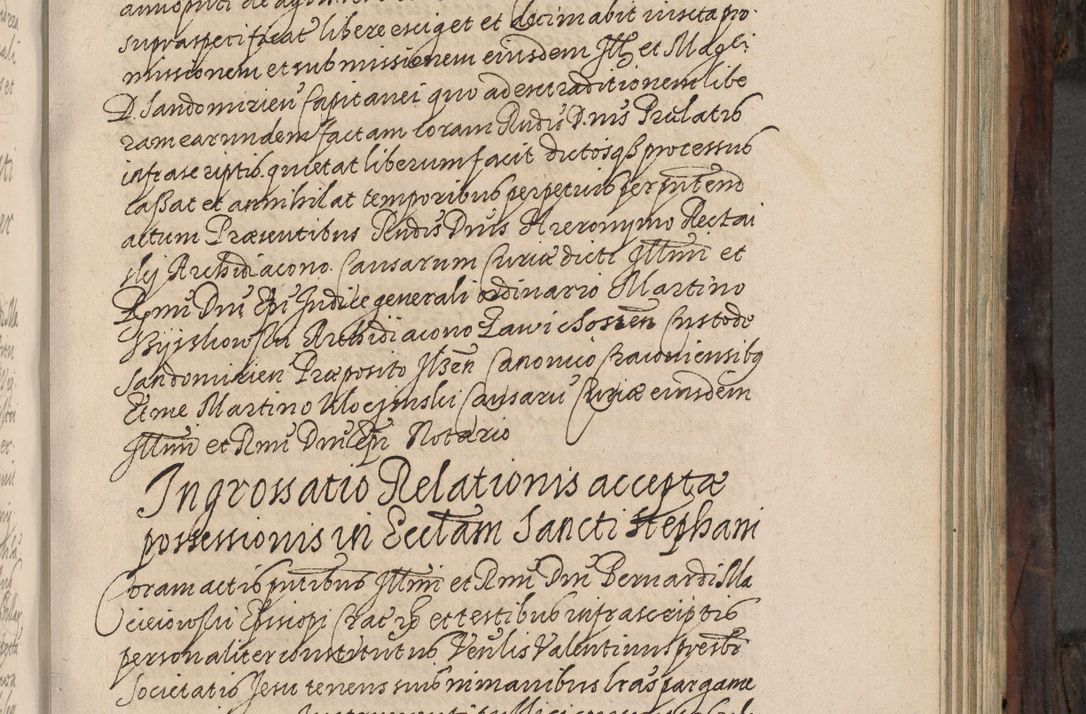 Zdjęcie nr 280 dla obiektu archiwalnego: Acta actorum, obligationum, inscriptionum, institutionum, erectionum, decretorum et generis eiusdem aliorum factorum et gestorum coram R. D. Bernardo Maciejowski, episcopo Cracoviensi per annnos 1603 - 1606 mensem Septembrem inclusive acticatorum.