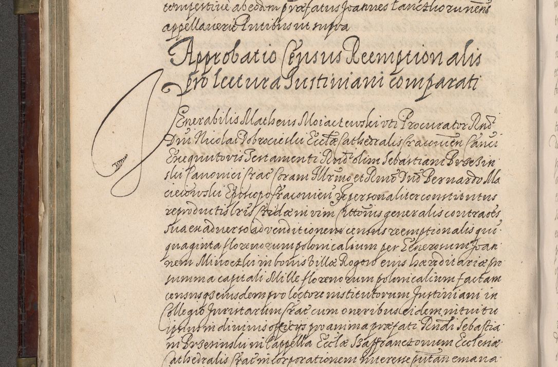Zdjęcie nr 261 dla obiektu archiwalnego: Acta actorum, obligationum, inscriptionum, institutionum, erectionum, decretorum et generis eiusdem aliorum factorum et gestorum coram R. D. Bernardo Maciejowski, episcopo Cracoviensi per annnos 1603 - 1606 mensem Septembrem inclusive acticatorum.