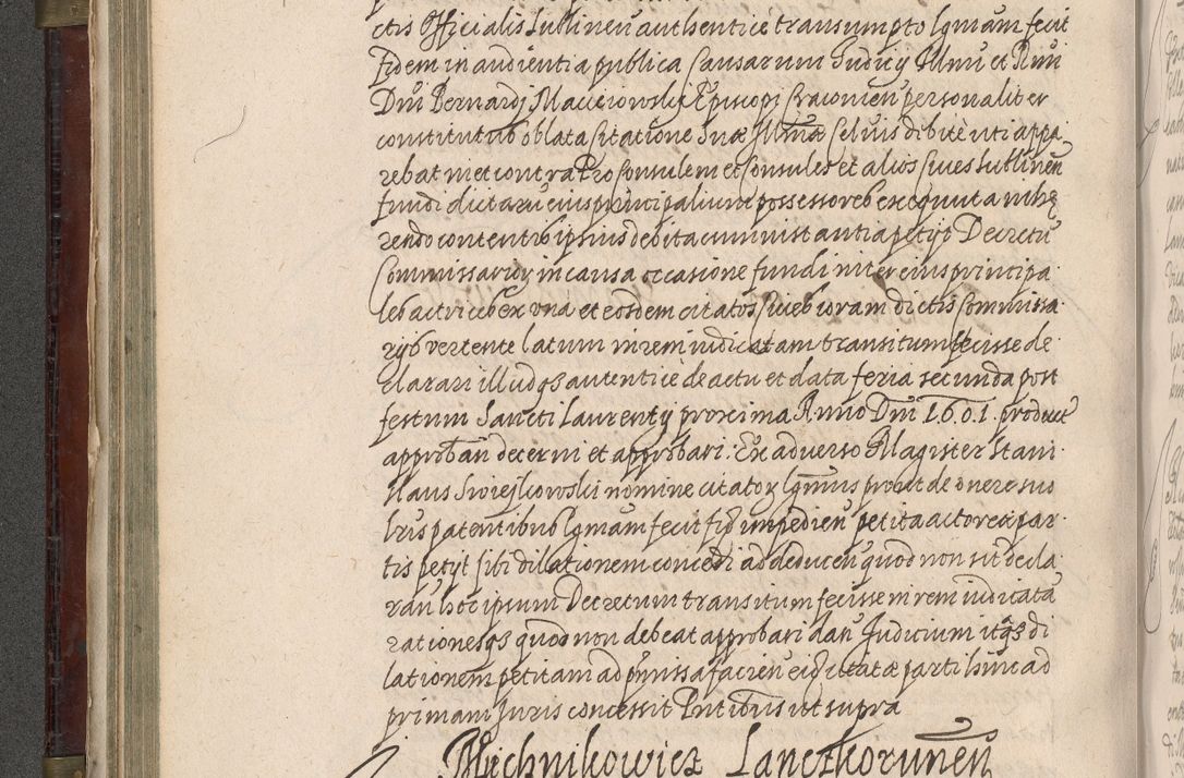 Zdjęcie nr 249 dla obiektu archiwalnego: Acta actorum, obligationum, inscriptionum, institutionum, erectionum, decretorum et generis eiusdem aliorum factorum et gestorum coram R. D. Bernardo Maciejowski, episcopo Cracoviensi per annnos 1603 - 1606 mensem Septembrem inclusive acticatorum.