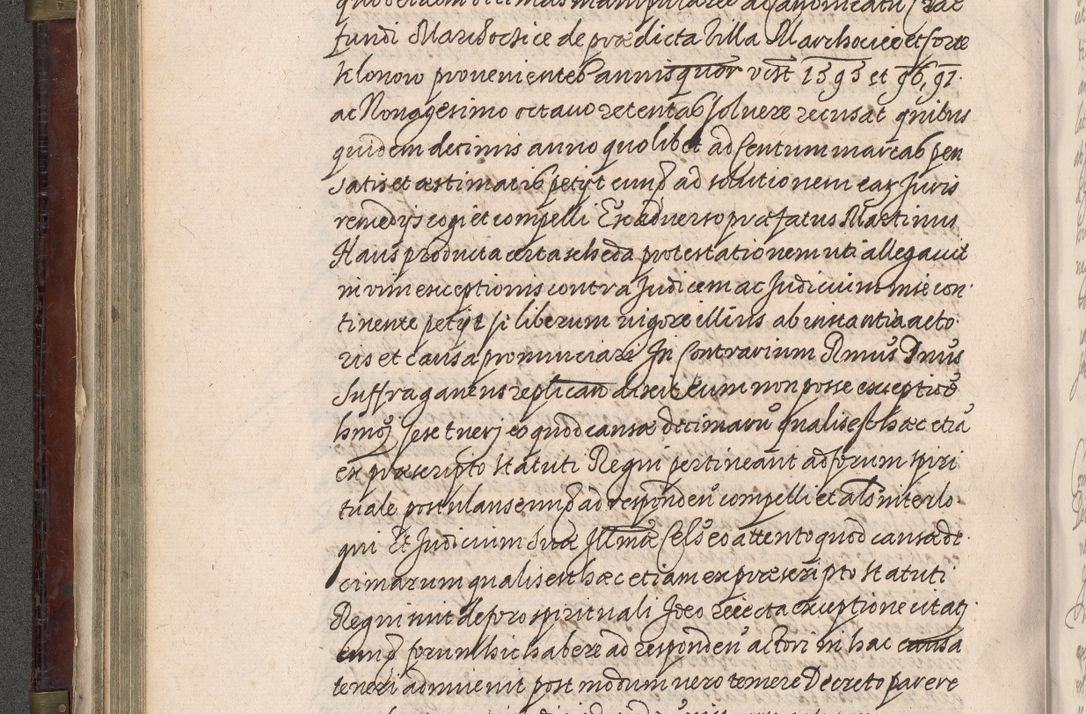 Zdjęcie nr 235 dla obiektu archiwalnego: Acta actorum, obligationum, inscriptionum, institutionum, erectionum, decretorum et generis eiusdem aliorum factorum et gestorum coram R. D. Bernardo Maciejowski, episcopo Cracoviensi per annnos 1603 - 1606 mensem Septembrem inclusive acticatorum.