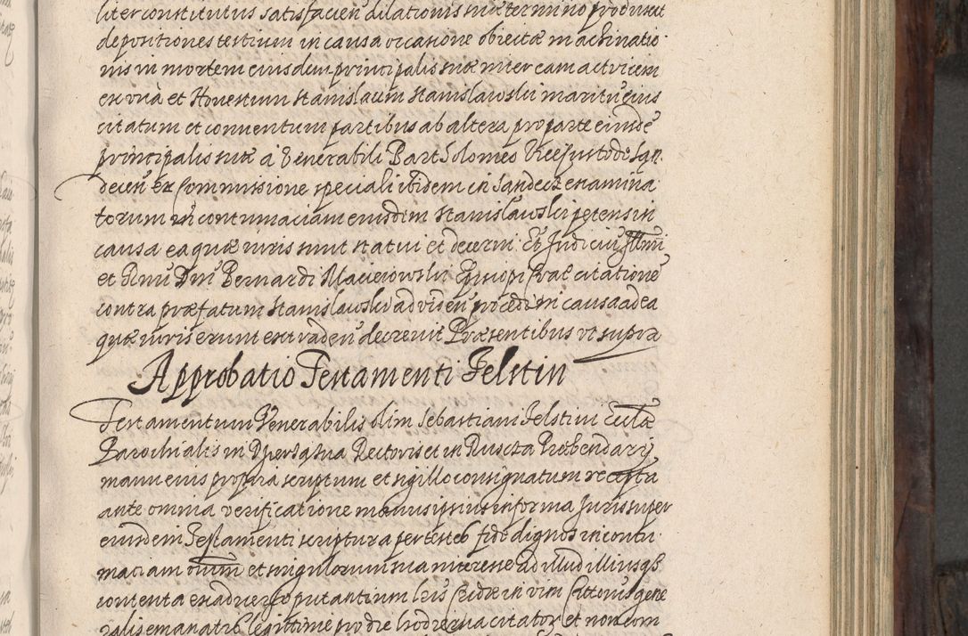 Zdjęcie nr 216 dla obiektu archiwalnego: Acta actorum, obligationum, inscriptionum, institutionum, erectionum, decretorum et generis eiusdem aliorum factorum et gestorum coram R. D. Bernardo Maciejowski, episcopo Cracoviensi per annnos 1603 - 1606 mensem Septembrem inclusive acticatorum.