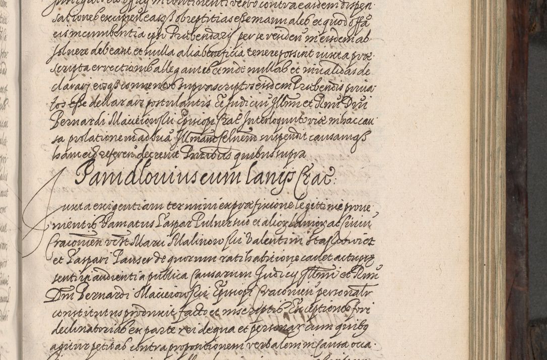 Zdjęcie nr 210 dla obiektu archiwalnego: Acta actorum, obligationum, inscriptionum, institutionum, erectionum, decretorum et generis eiusdem aliorum factorum et gestorum coram R. D. Bernardo Maciejowski, episcopo Cracoviensi per annnos 1603 - 1606 mensem Septembrem inclusive acticatorum.