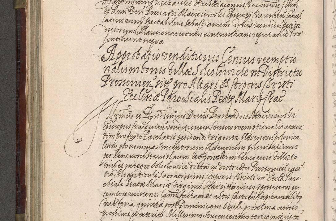 Zdjęcie nr 405 dla obiektu archiwalnego: Acta actorum, obligationum, inscriptionum, institutionum, erectionum, decretorum et generis eiusdem aliorum factorum et gestorum coram R. D. Bernardo Maciejowski, episcopo Cracoviensi per annnos 1603 - 1606 mensem Septembrem inclusive acticatorum.