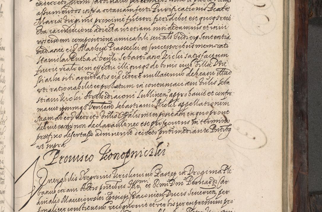 Zdjęcie nr 602 dla obiektu archiwalnego: Acta actorum, obligationum, inscriptionum, institutionum, erectionum, decretorum et generis eiusdem aliorum factorum et gestorum coram R. D. Bernardo Maciejowski, episcopo Cracoviensi per annnos 1603 - 1606 mensem Septembrem inclusive acticatorum.