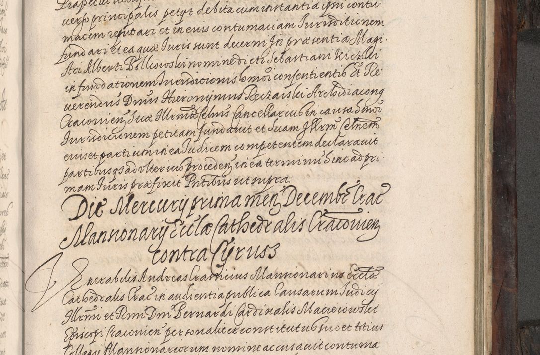 Zdjęcie nr 596 dla obiektu archiwalnego: Acta actorum, obligationum, inscriptionum, institutionum, erectionum, decretorum et generis eiusdem aliorum factorum et gestorum coram R. D. Bernardo Maciejowski, episcopo Cracoviensi per annnos 1603 - 1606 mensem Septembrem inclusive acticatorum.