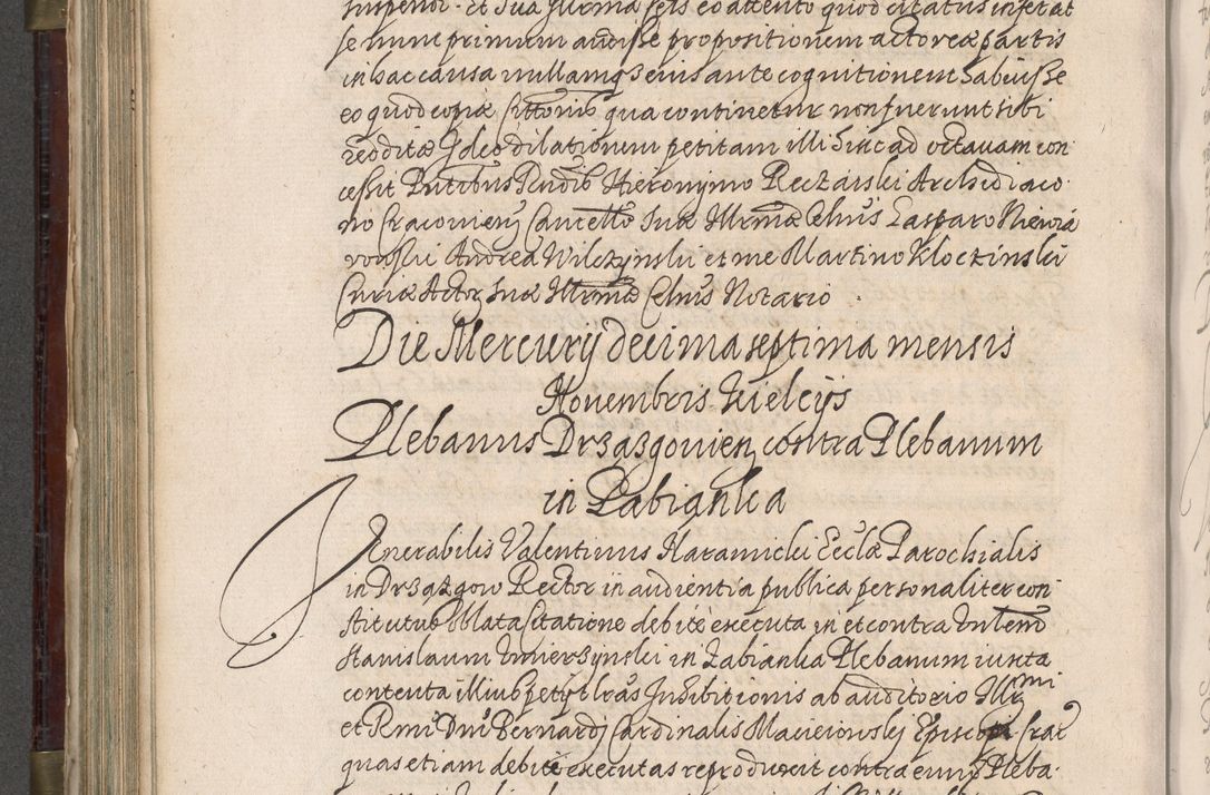 Zdjęcie nr 593 dla obiektu archiwalnego: Acta actorum, obligationum, inscriptionum, institutionum, erectionum, decretorum et generis eiusdem aliorum factorum et gestorum coram R. D. Bernardo Maciejowski, episcopo Cracoviensi per annnos 1603 - 1606 mensem Septembrem inclusive acticatorum.