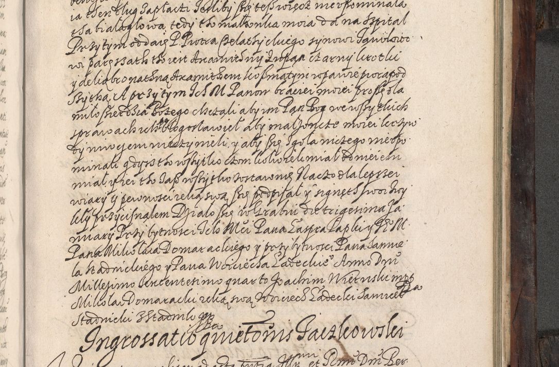 Zdjęcie nr 590 dla obiektu archiwalnego: Acta actorum, obligationum, inscriptionum, institutionum, erectionum, decretorum et generis eiusdem aliorum factorum et gestorum coram R. D. Bernardo Maciejowski, episcopo Cracoviensi per annnos 1603 - 1606 mensem Septembrem inclusive acticatorum.