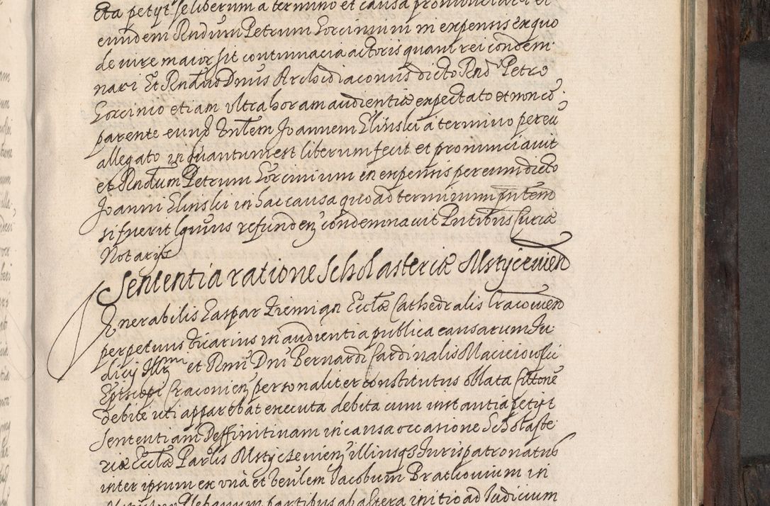 Zdjęcie nr 586 dla obiektu archiwalnego: Acta actorum, obligationum, inscriptionum, institutionum, erectionum, decretorum et generis eiusdem aliorum factorum et gestorum coram R. D. Bernardo Maciejowski, episcopo Cracoviensi per annnos 1603 - 1606 mensem Septembrem inclusive acticatorum.